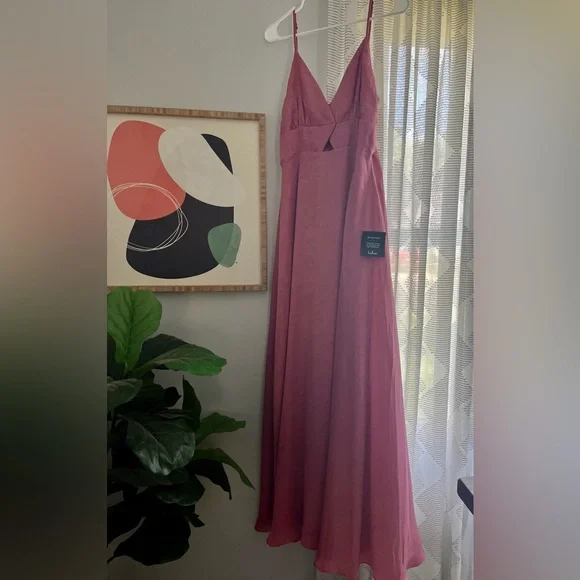 Lulus | Dresses | Lulus Endless Elegance Marsala Satin Sleeveless Maxi Dress  Pink | Poshmark
